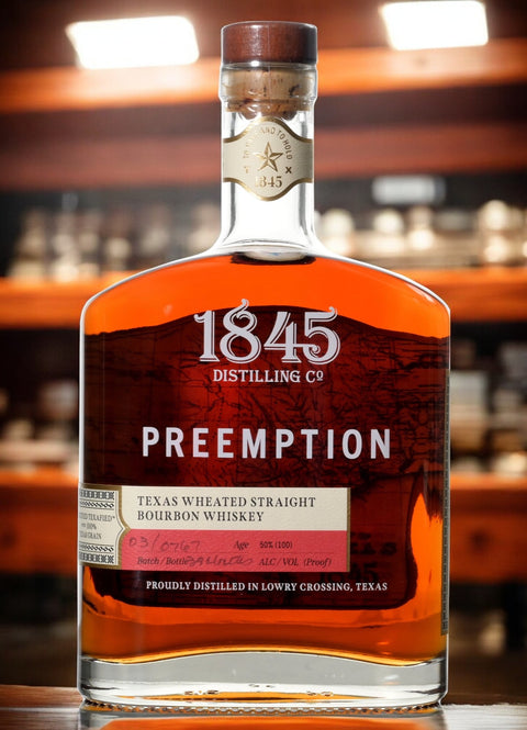 1845 Preemption Texas Straight Wheat Bourbon 50%