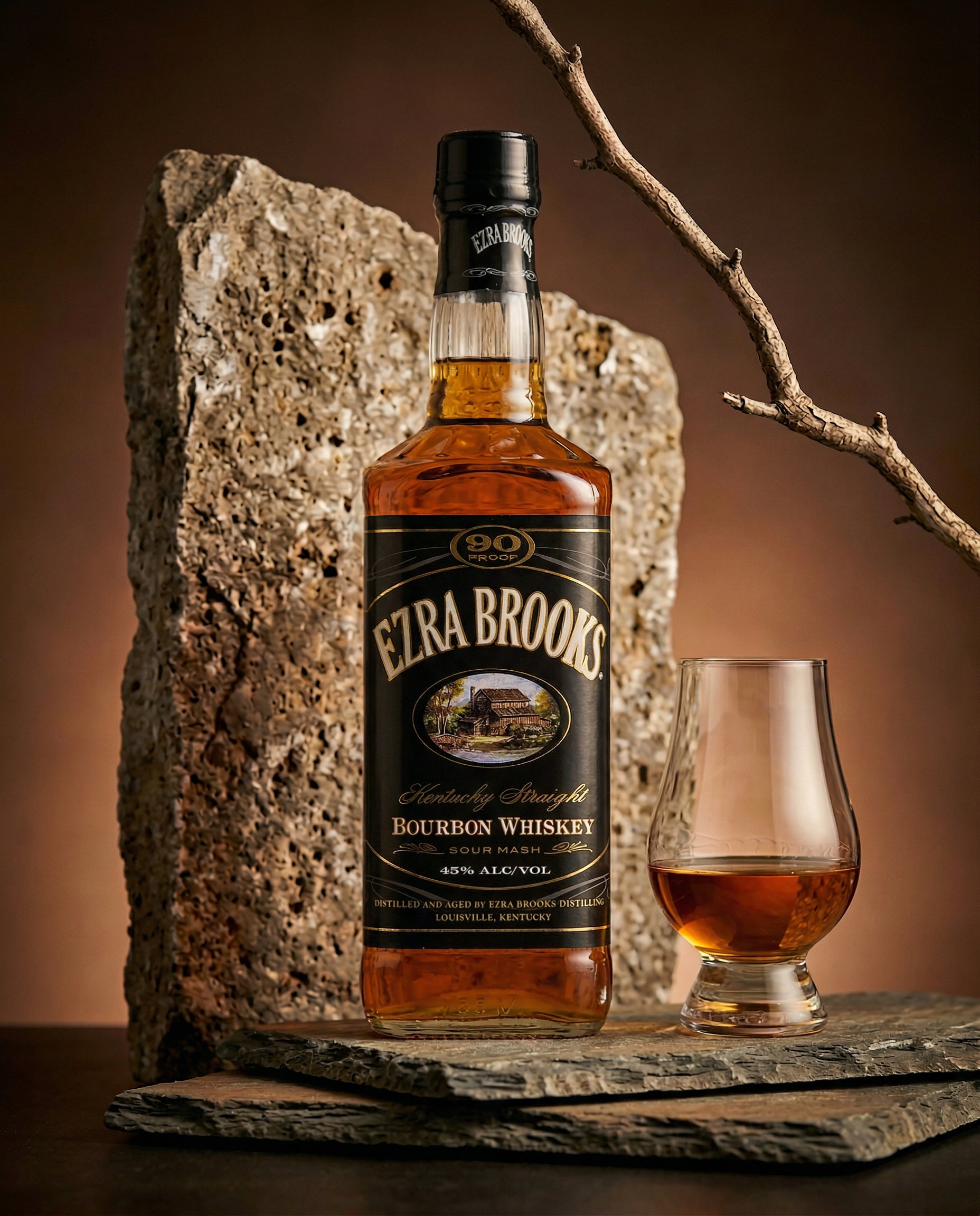 Ezra Brooks Bourbon 45% – Mikes-Whiskeyshop