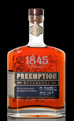 1845 Preemption Reverenz Texas Straight Bourbon 58,4%