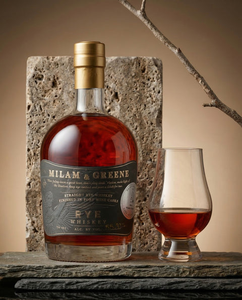 Milam & Greene Texas Straight Rye finished in Port Cask Cask Strength 55,92%